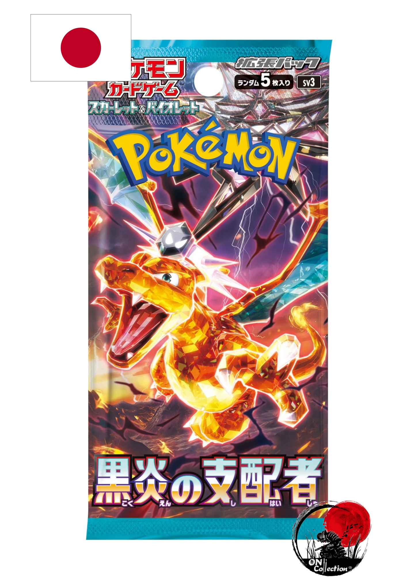 Pokèmon Ruler of the Black Flame sv3 bustina singola JAP