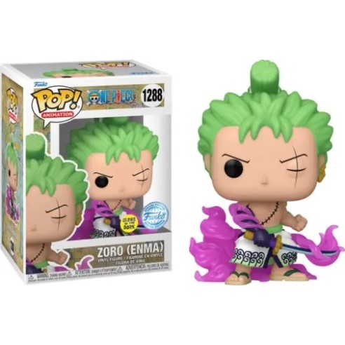 One Piece POP! Vinyl Figure Zoro Enma 9 cm Glows in the Dark