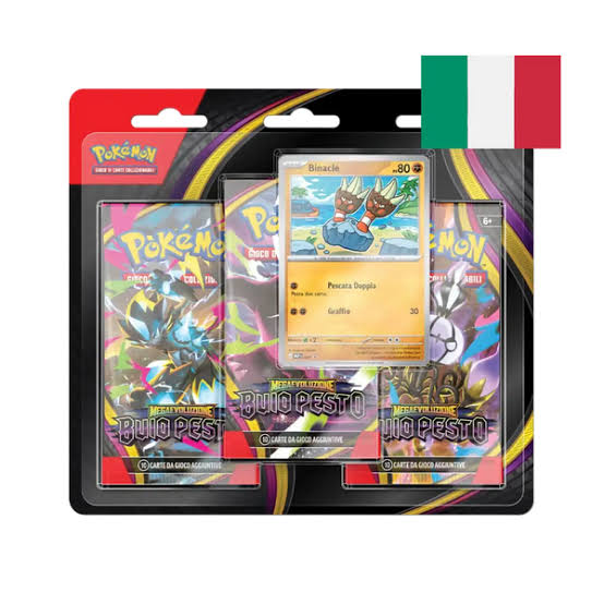 Pokémon Megaevoluzione - Buio Pesto - Blister da tre bustine Binacle ITA