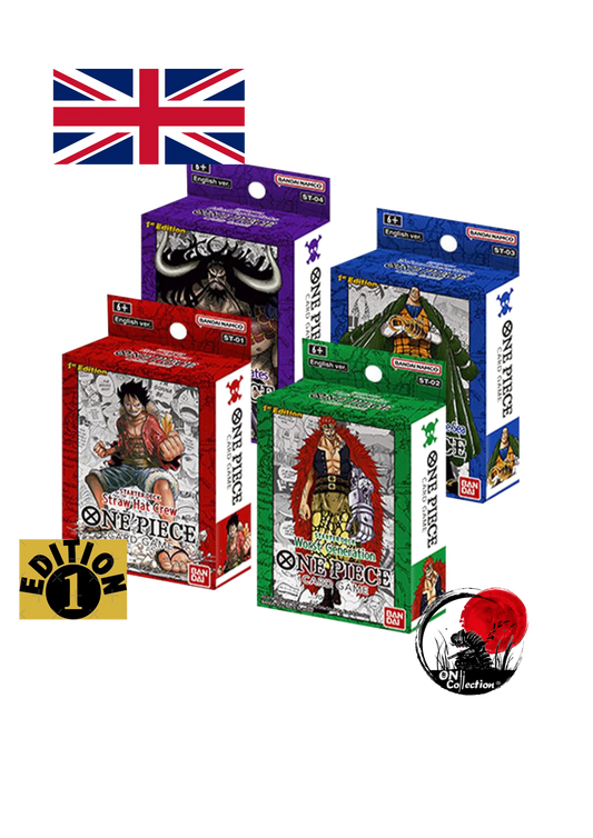 One Piece Card Game - 4 Deck First Edition ST 01 - ST 04
