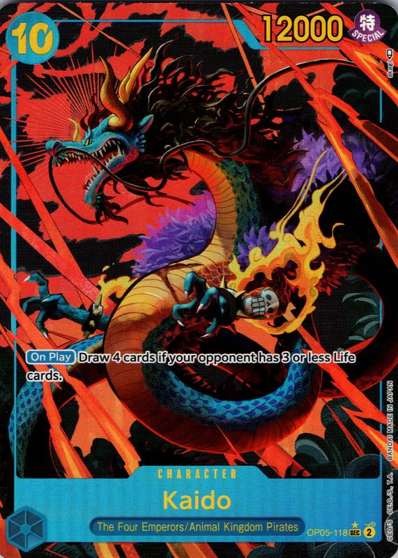 Kaido Secret Op05-118 ENG " PSA : 10 "