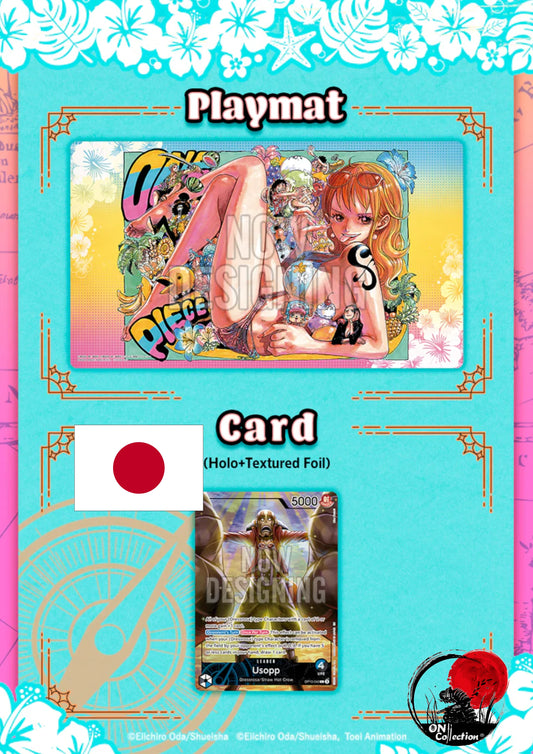 One Piece TCG PlayMate Nami + God Usop Card LIMITED EDITION Jap